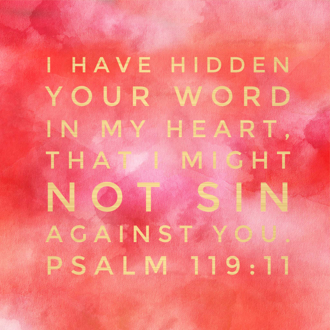 Inspirational Verse of the Day - Hidden in My Heart