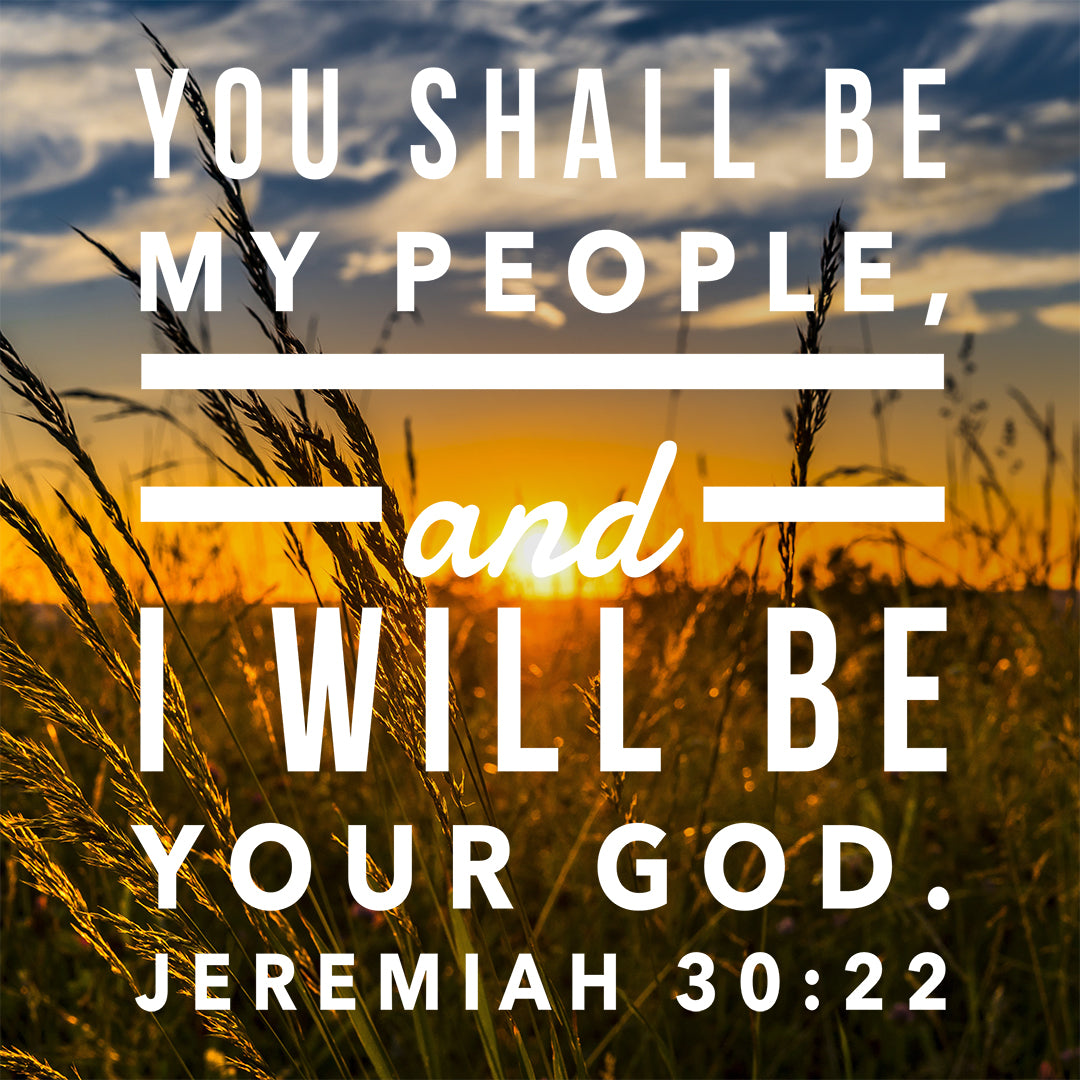 Inspirational Verse of the Day - I Will Be Your God