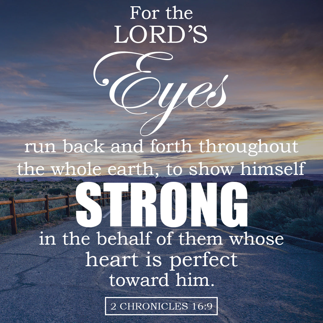 2 Chronicles 16:9 - Lord's Eyes - Bible Verses To Go