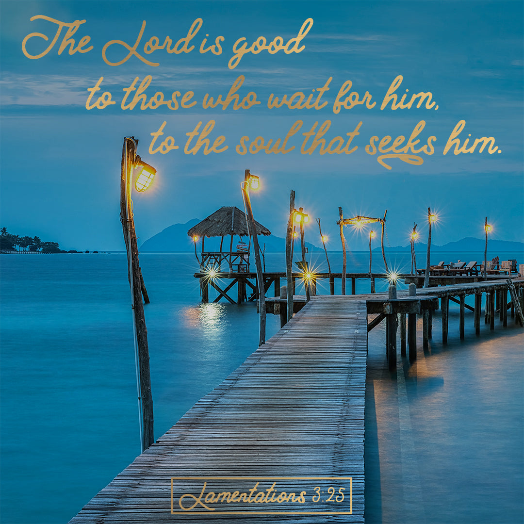 Lamentations 3:25 - The Lord is Good - Bible Verses To Go