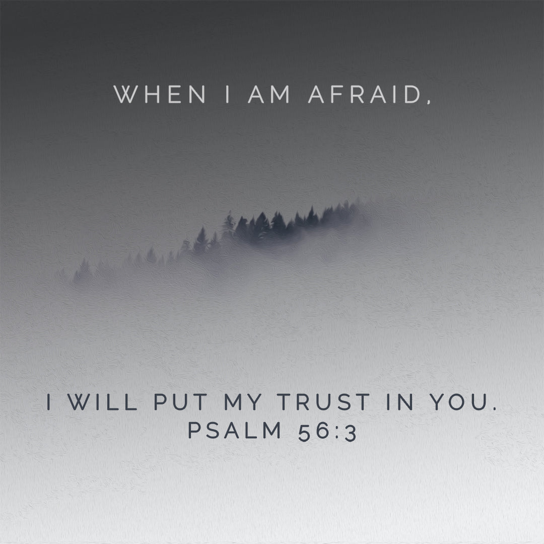 Psalm 56:3 - When I Am Afraid - Bible Verses To Go
