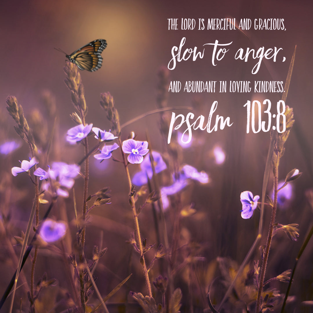 Psalm 103:8 - The Lord Is Merciful - Bible Verses To Go