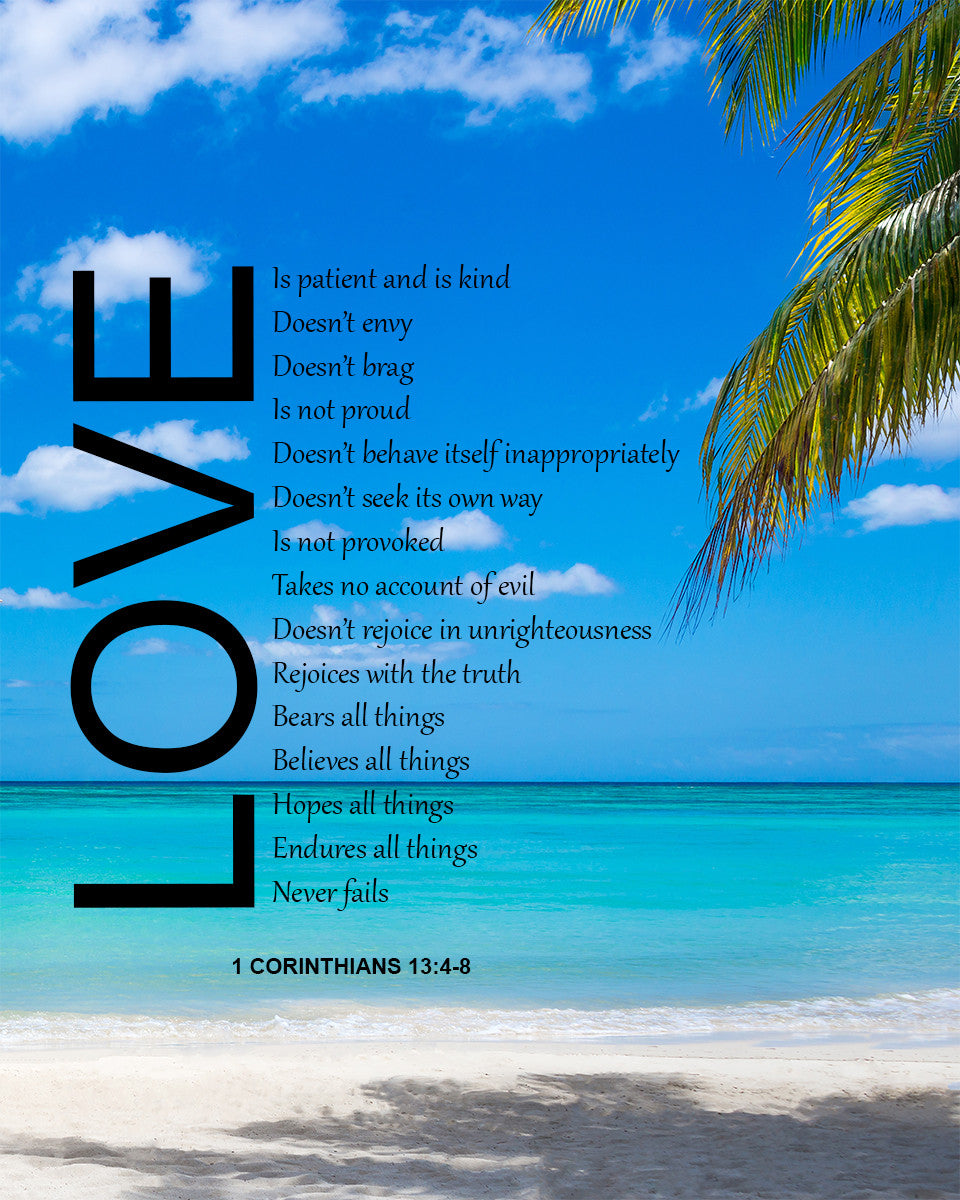 1 Corinthians 13:4-8 - Love - Bible Verses To Go