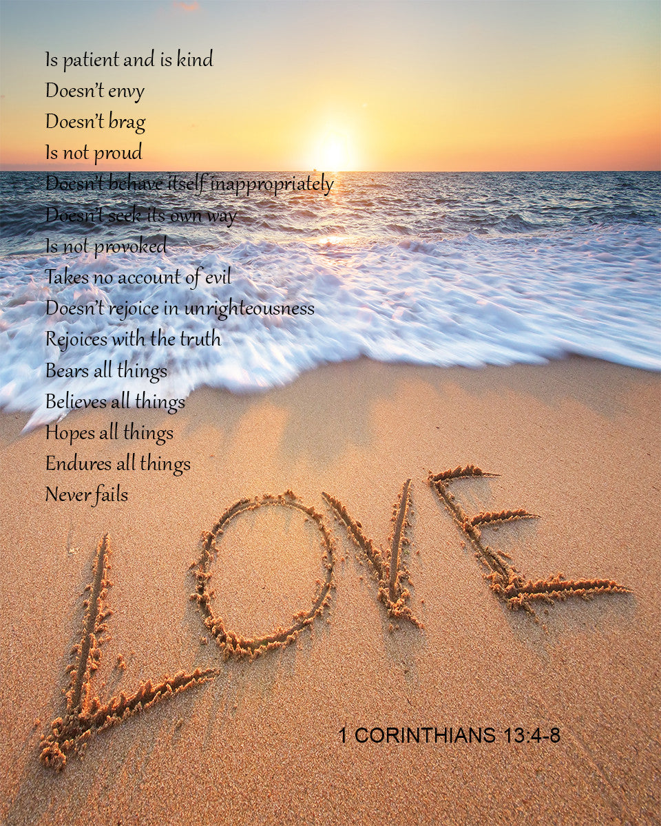 1 Corinthians 13:4-8 - Love - Bible Verses To Go