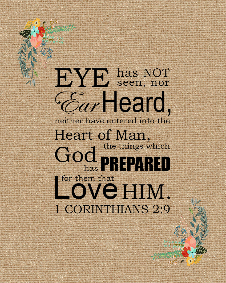 1 Corinthians 2:9 - Eye Hath Not Seen - Bible Verses To Go