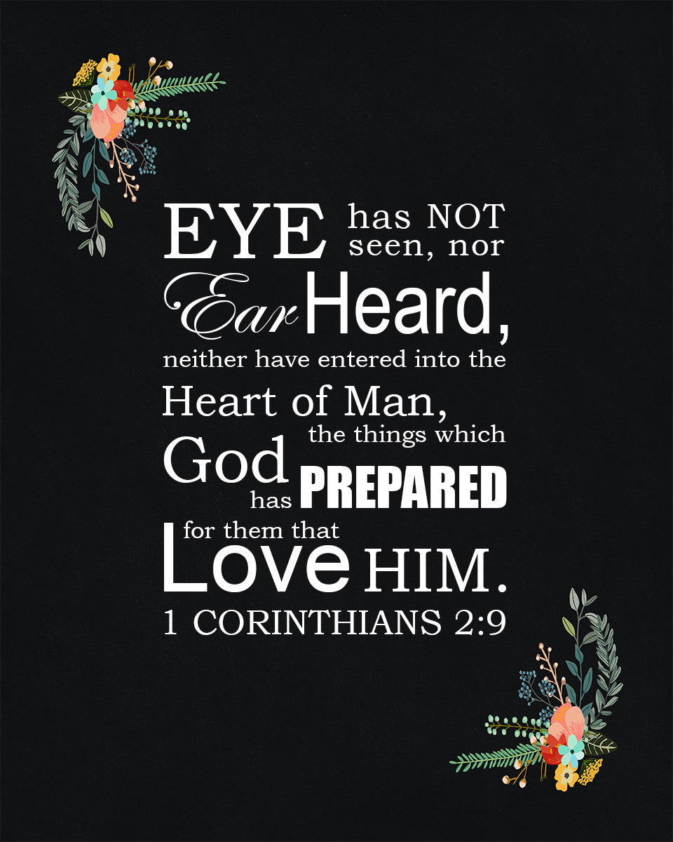 1 Corinthians 2:9 - Eye Hath Not Seen - Bible Verses To Go