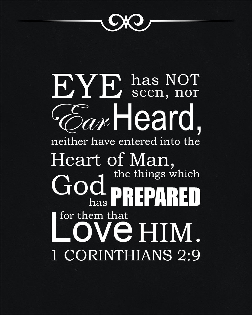 1 Corinthians 2:9 - Eye Hath Not Seen - Bible Verses To Go