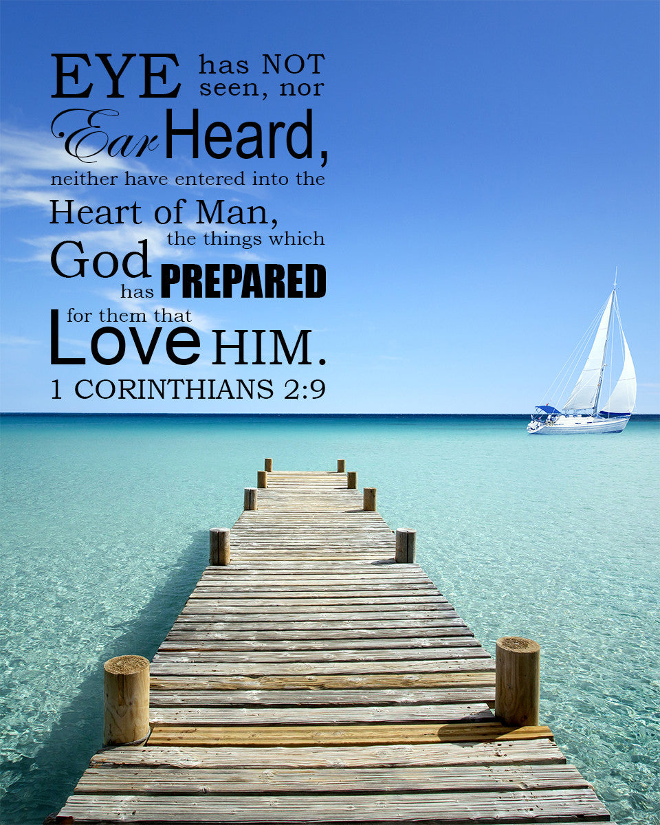 1 Corinthians 2:9 - Eye Hath Not Seen - Bible Verses To Go