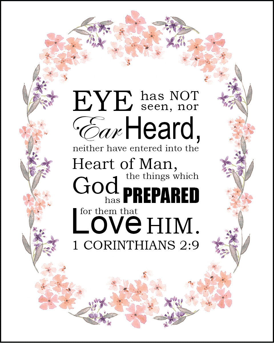 1 Corinthians 2:9 - Eye Hath Not Seen - Bible Verses To Go