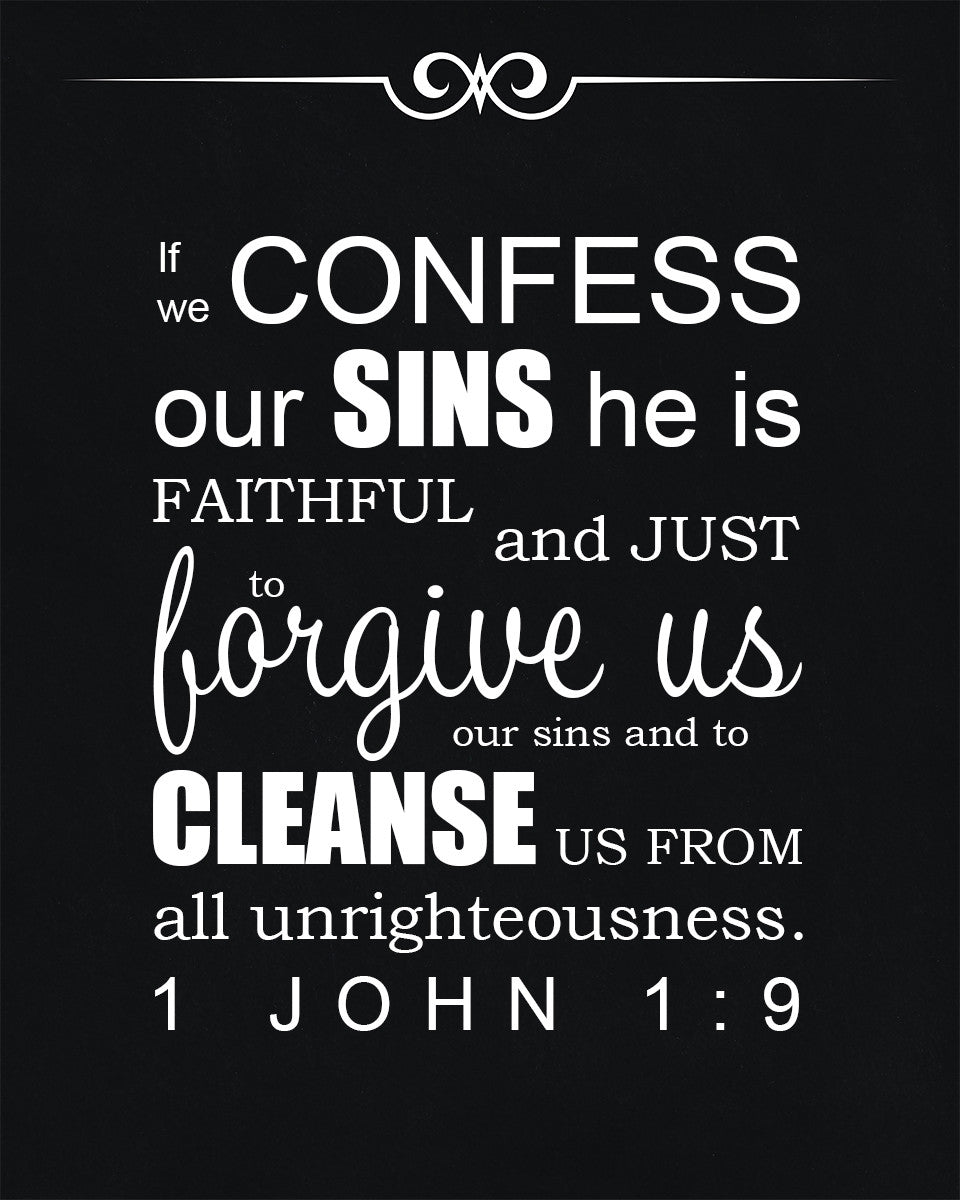 1 John 1:9 - He Is Faithful - Bible Verses To Go