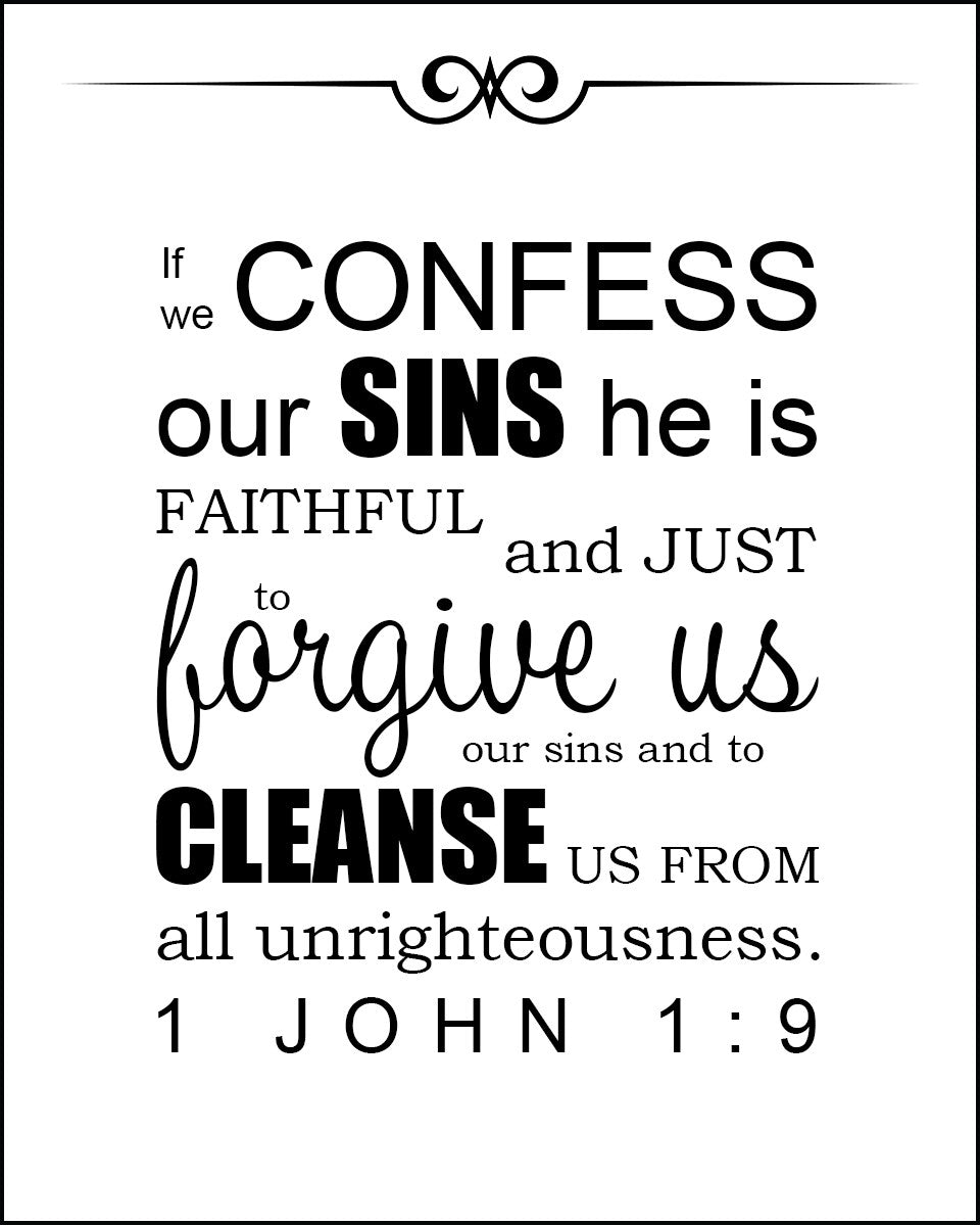 1 John 1:9 - He Is Faithful - Bible Verses To Go