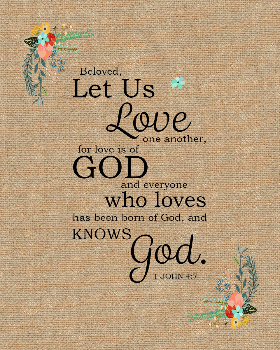 1 John 4:7 - Love One Another - Bible Verses To Go