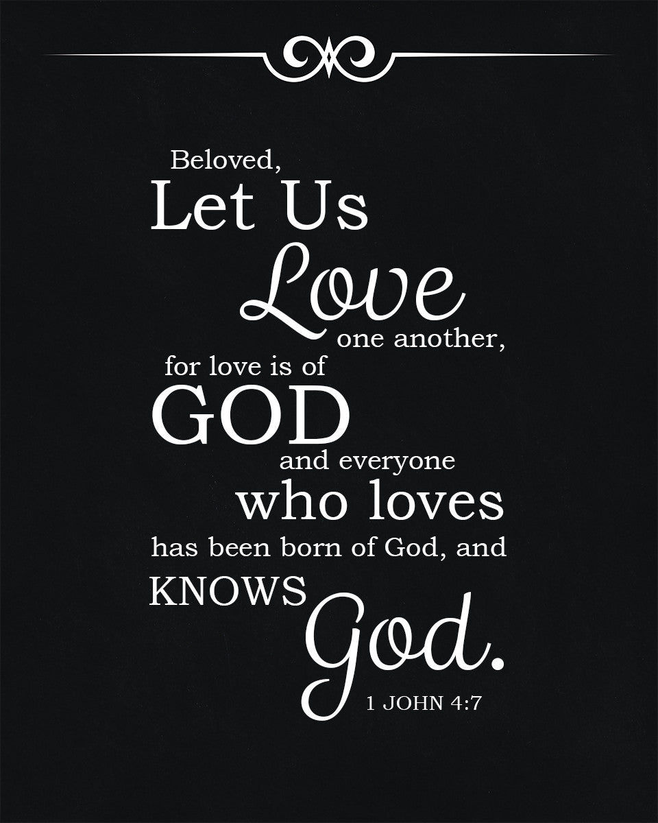1 John 4:7 - Love One Another - Bible Verses To Go