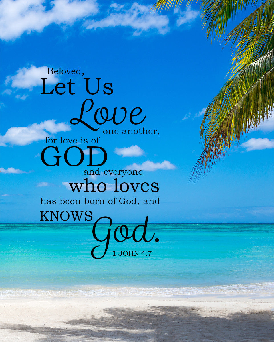 1 John 4:7 - Love One Another - Bible Verses To Go