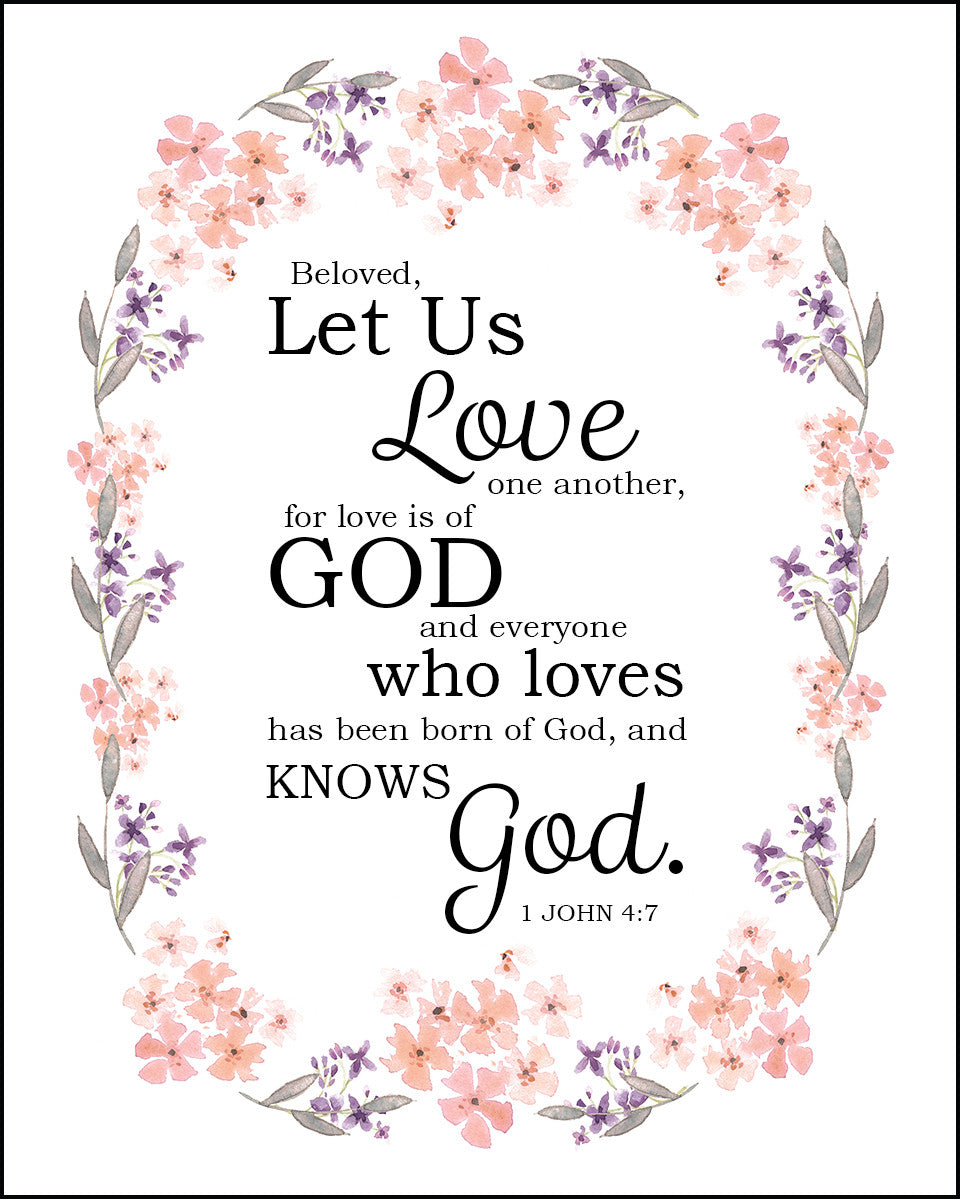 1 John 4:7 - Love One Another - Bible Verses To Go