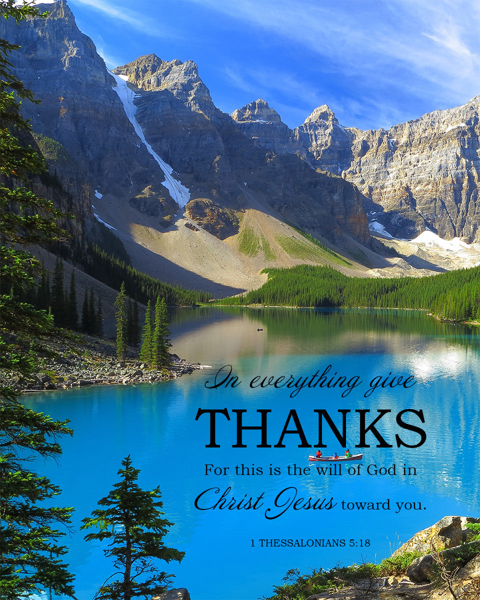 1 Thessalonians 5:18 - Give Thanks - Bible Verses To Go