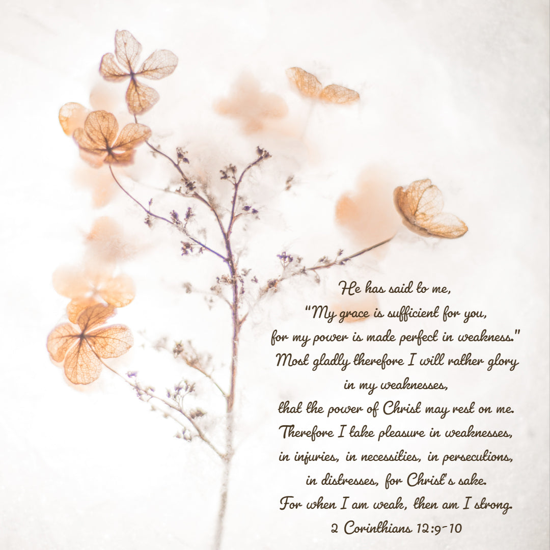 2 Corinthians 12:9-10 - My Grace Is Sufficient - Bible Verses To Go