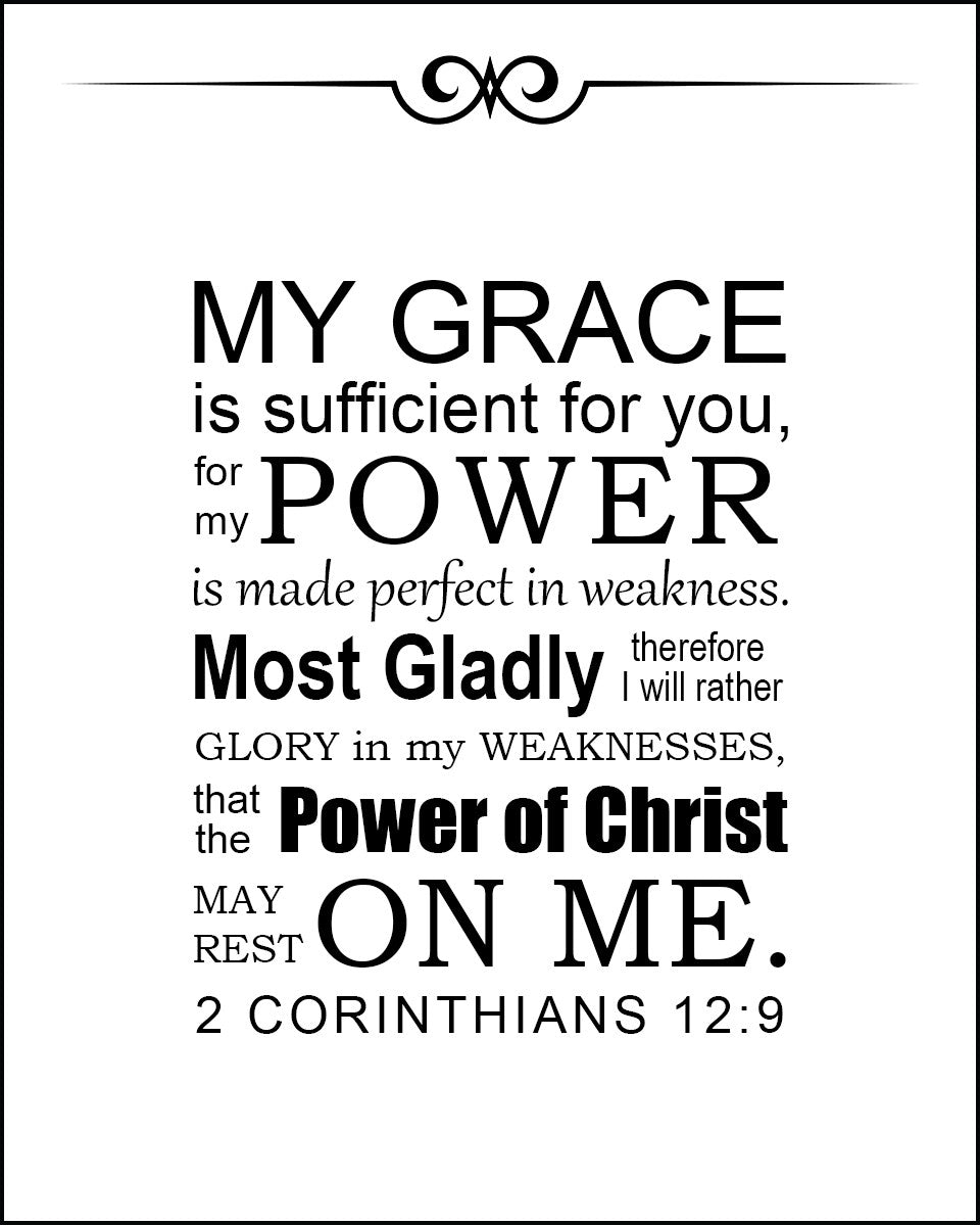 2 Corinthians 12:9 - Power - Bible Verses To Go