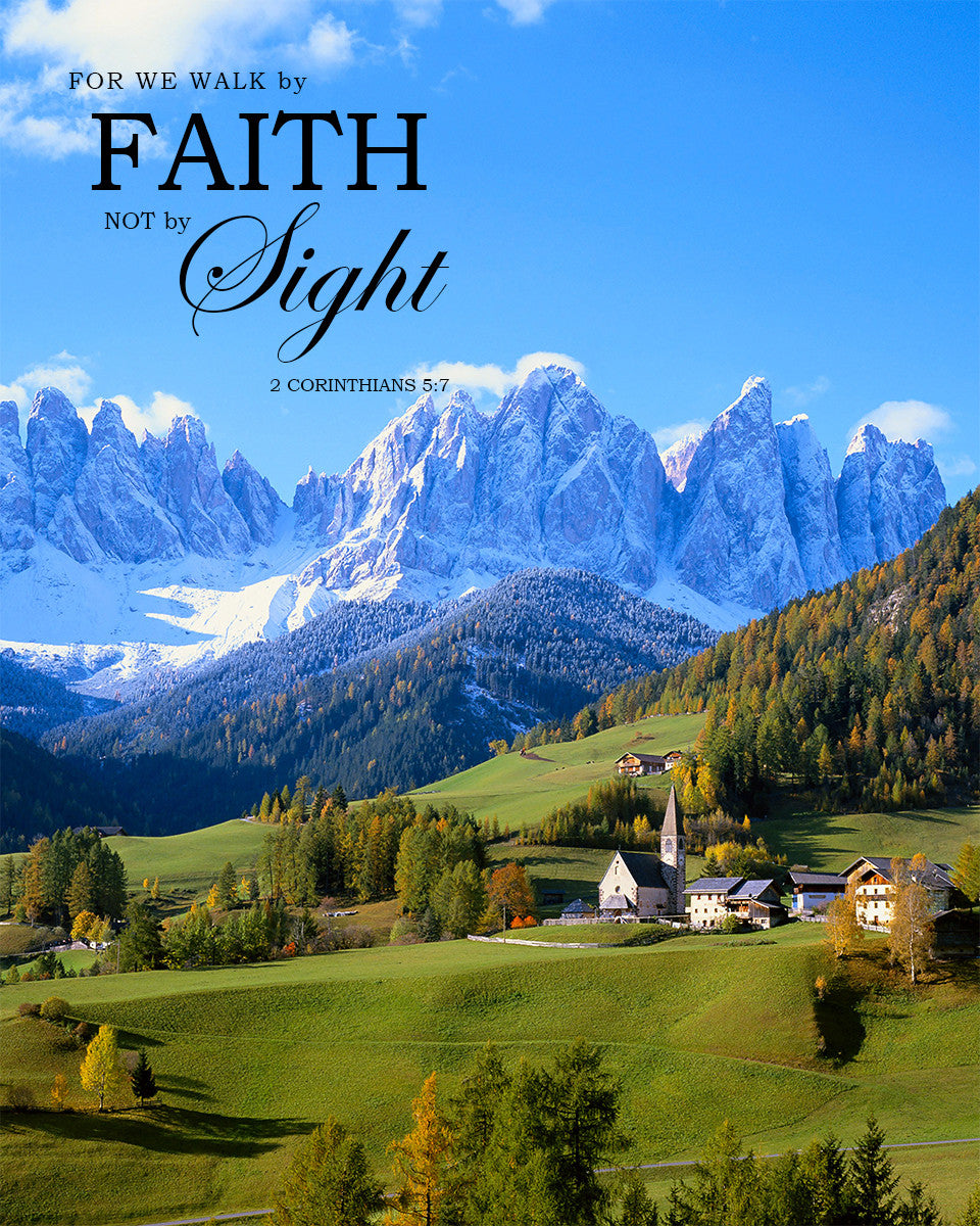 2 Corinthians 5:7 - Faith - Bible Verses To Go