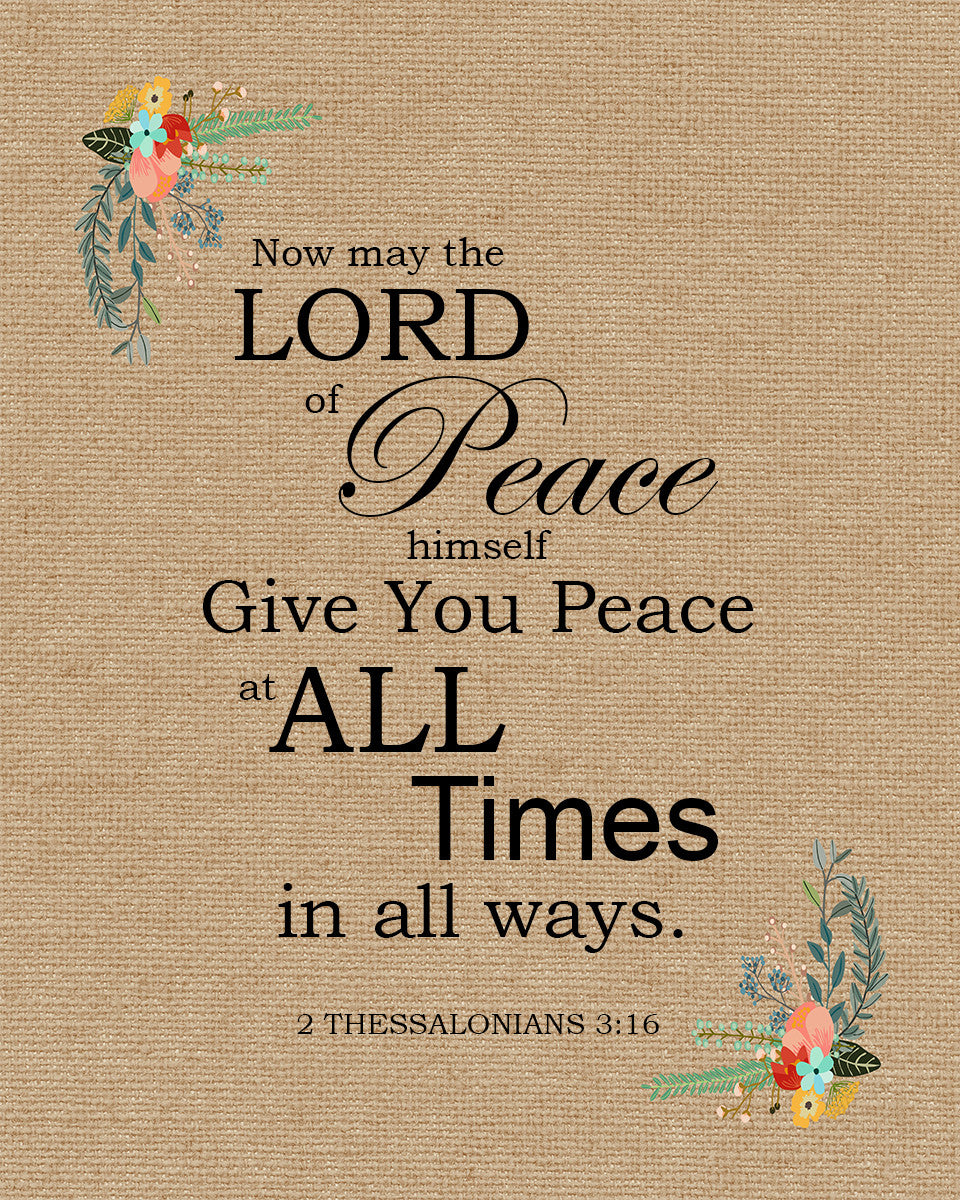 2 Thessalonians 3:16 - Peace - Bible Verses To Go