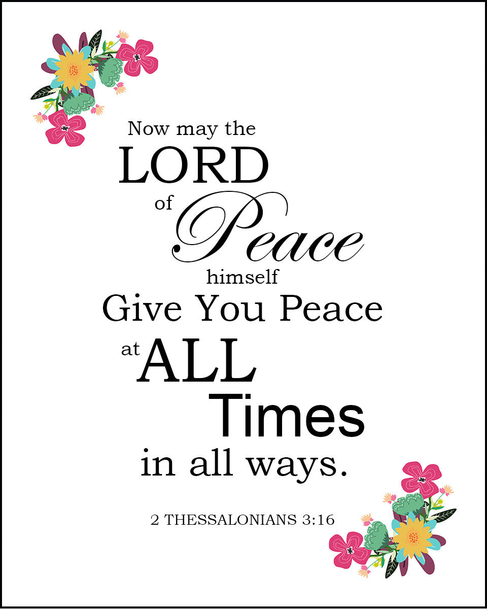 2 Thessalonians 3:16 - Peace - Bible Verses To Go