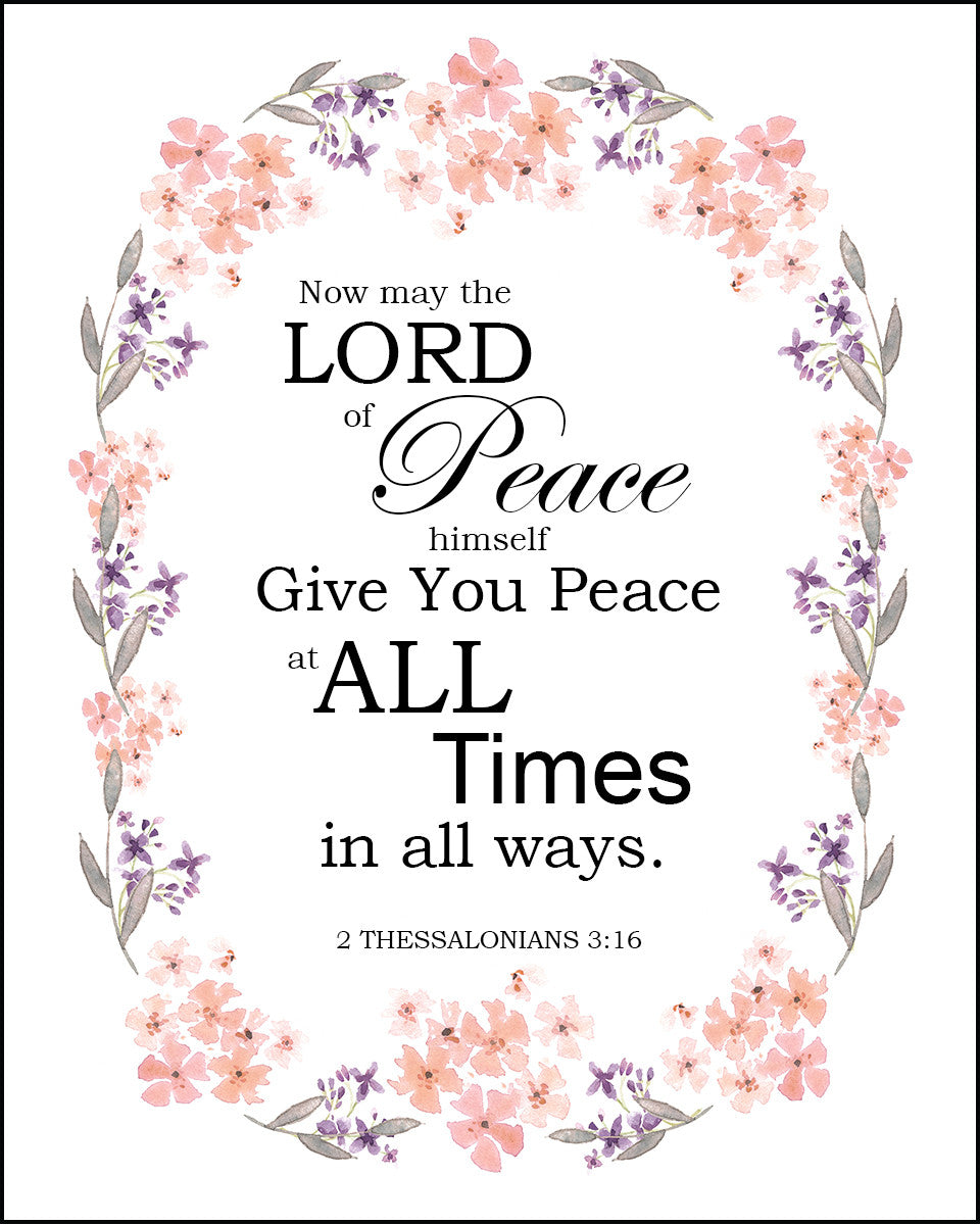 2 Thessalonians 3:16 - Peace - Bible Verses To Go
