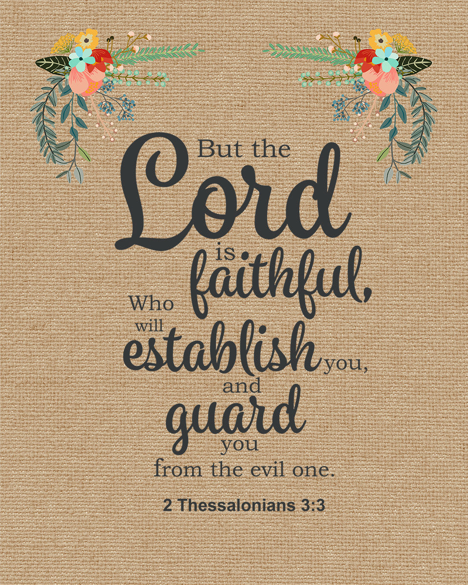 2 Thessalonians 3:3 - Guard You - Bible Verses To Go