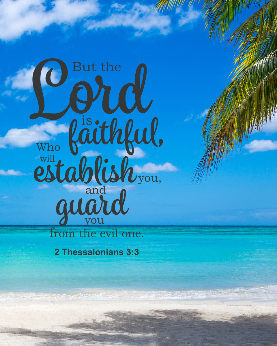 2 Thessalonians 3:3 - Guard You - Bible Verses To Go