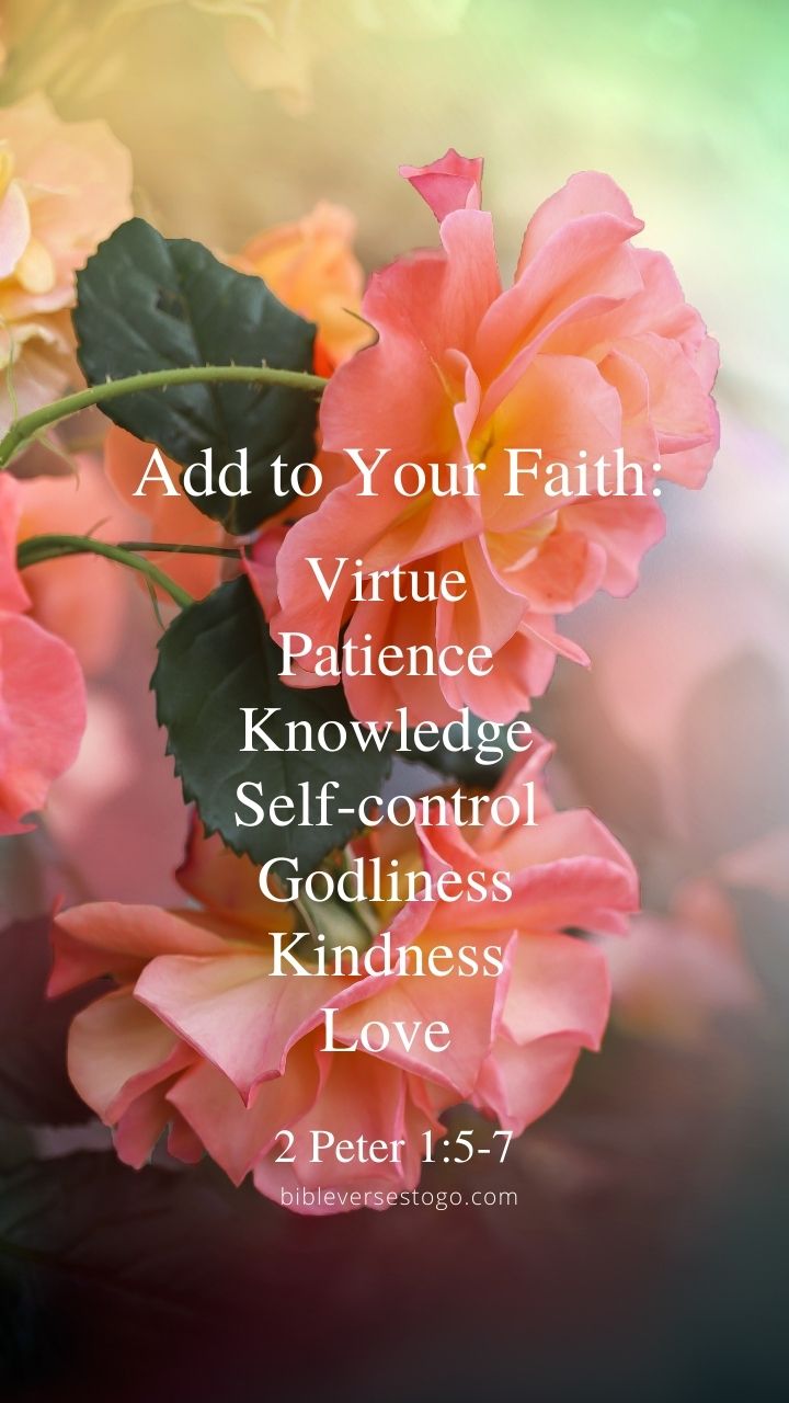 Christian Wallpaper - Add to Faith 2 Peter 1:5-7