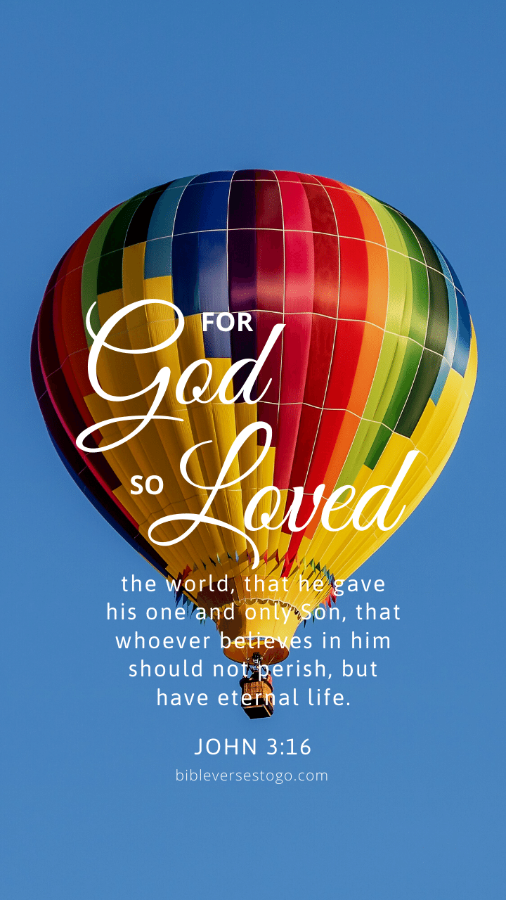 Christian Wallpaper – Balloon John 3:16