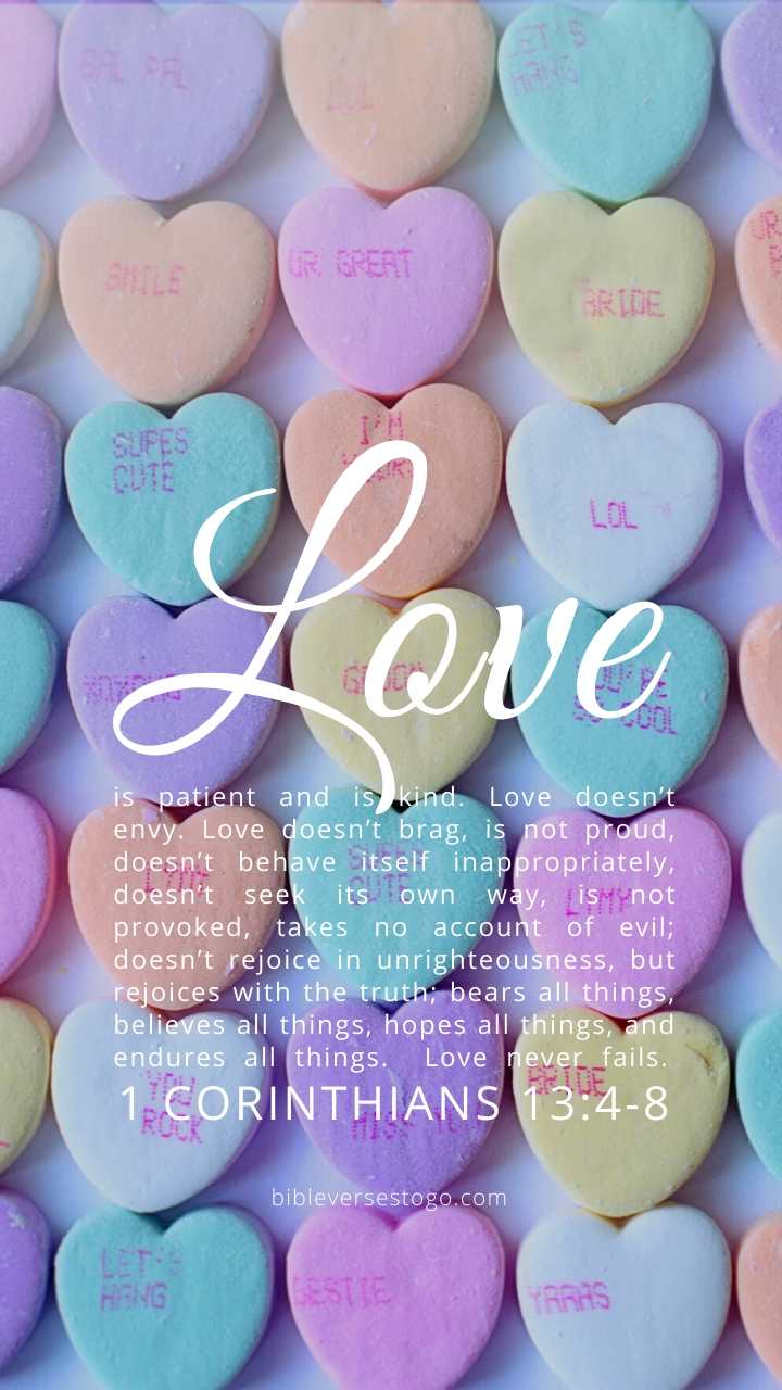 Christian Wallpaper – Be Mine 1 Corinthians 13:4-8