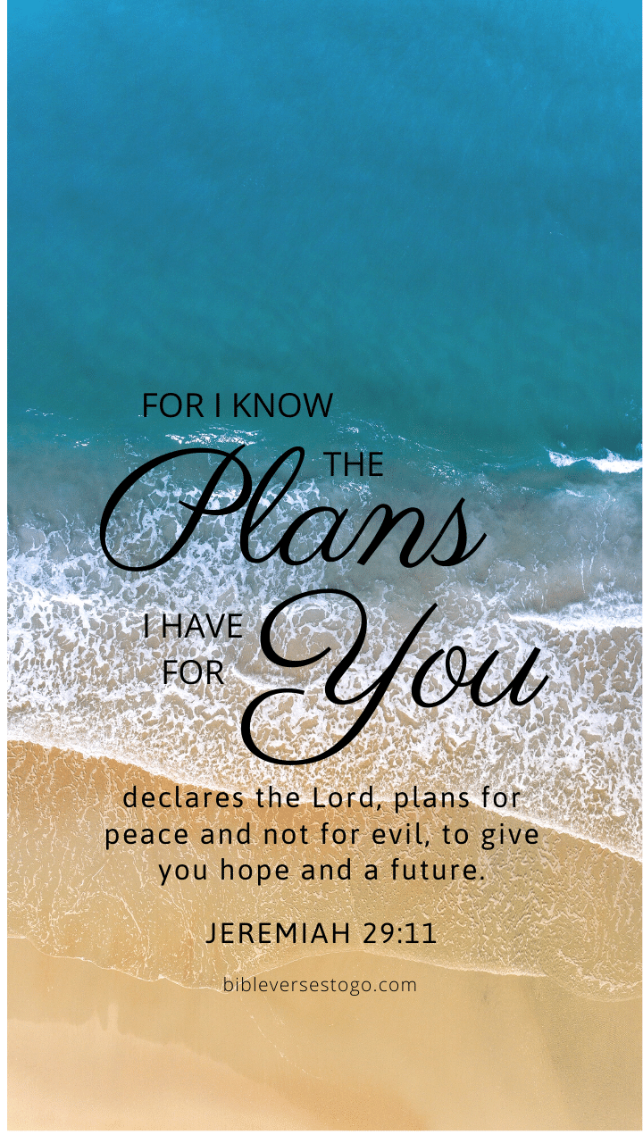 Christian Wallpaper - Beach Jeremiah 29:11