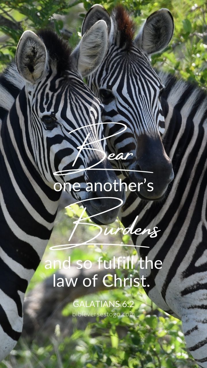 Christian Wallpaper - Bear Their Burdens Galatians 6:2
