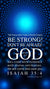 Christian Wallpaper - Blue 3D Isaiah 35:4