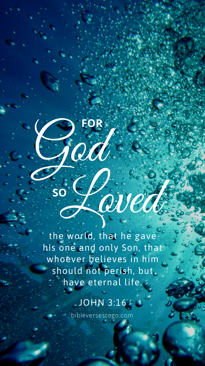 Christian Wallpaper - Bubbles John 3:16