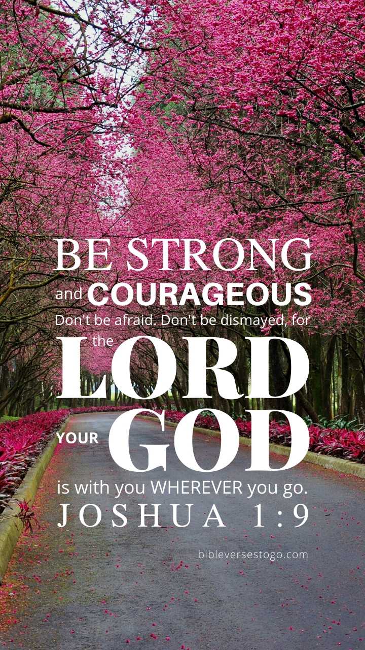 Christian Wallpaper – Cherry Lane Joshua 1:9