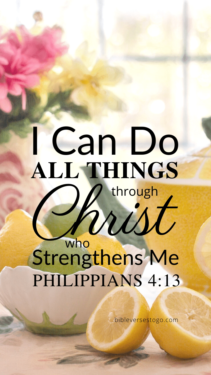 Christian Wallpaper – Citrus Tea Philippians 4:13