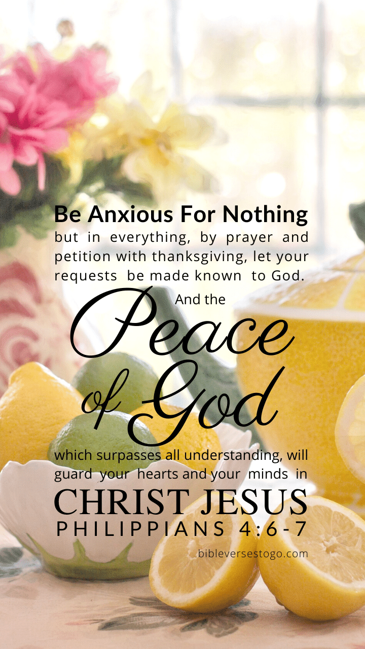 Christian Wallpaper – Citrus Tea Philippians 4:6-7
