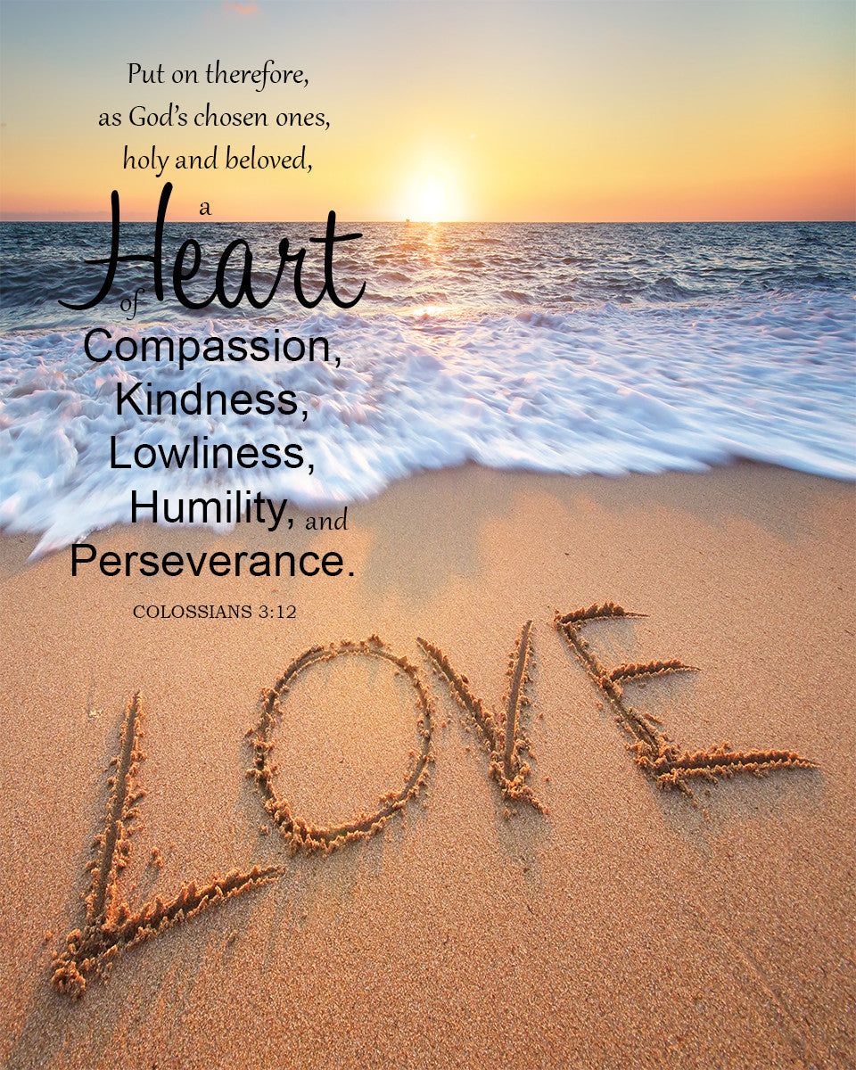 Colossians 3:12 - Heart of Compassion - Bible Verses To Go