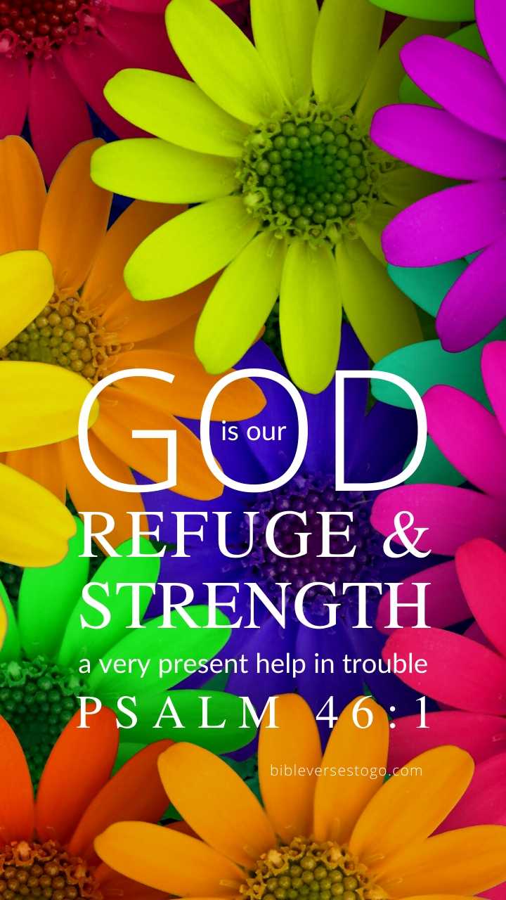 Christian Wallpaper - Daisy Mix Psalm 46:1