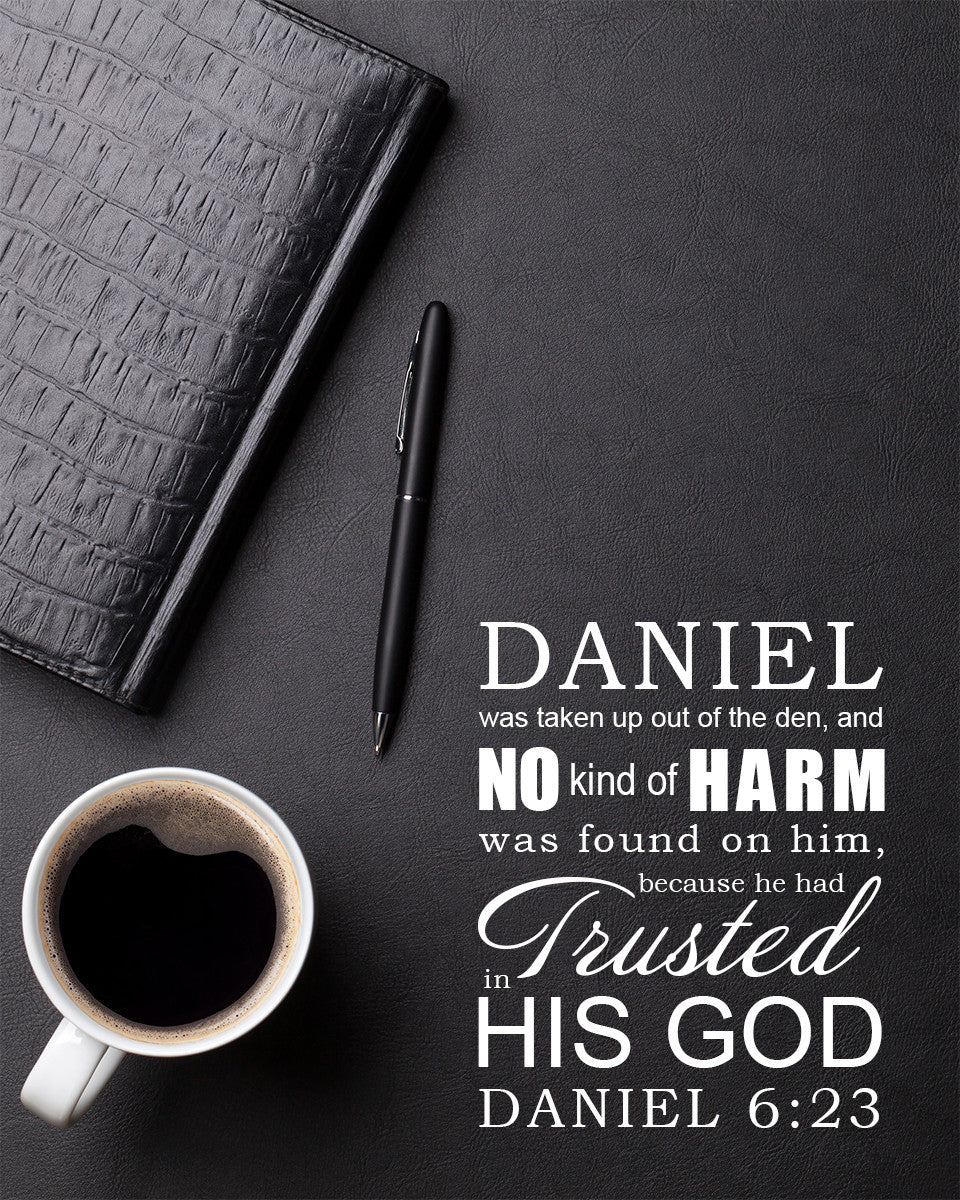 Daniel 6:23 - Trusted in His God - Bible Verses To Go