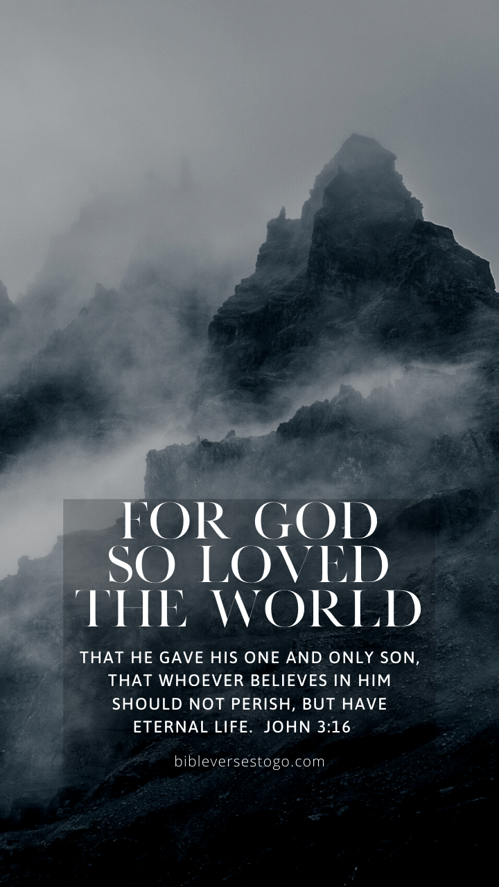 Christian Wallpaper - Dark Fog John 3:16