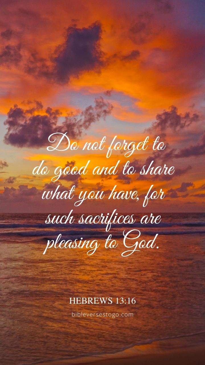 Christian Wallpaper - Do Good Hebrews 13:16