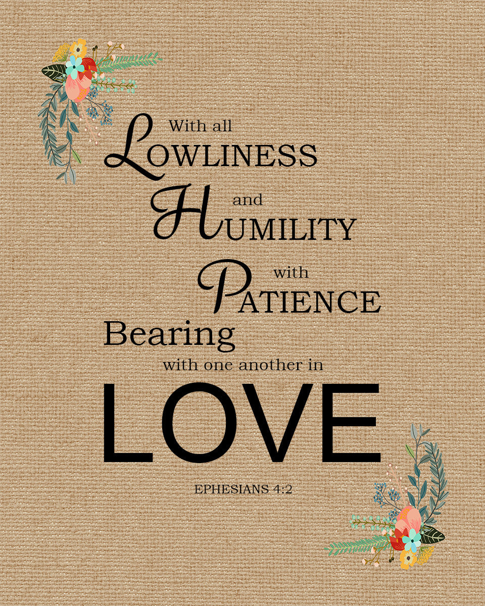 Ephesians 4:2 - In Love - Bible Verses To Go