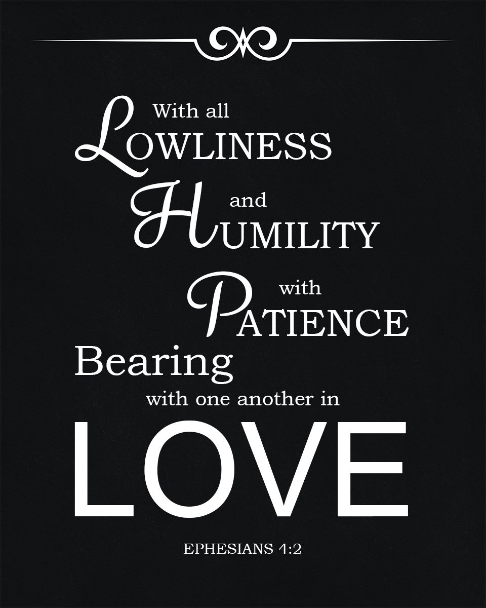 Ephesians 4:2 - In Love - Bible Verses To Go