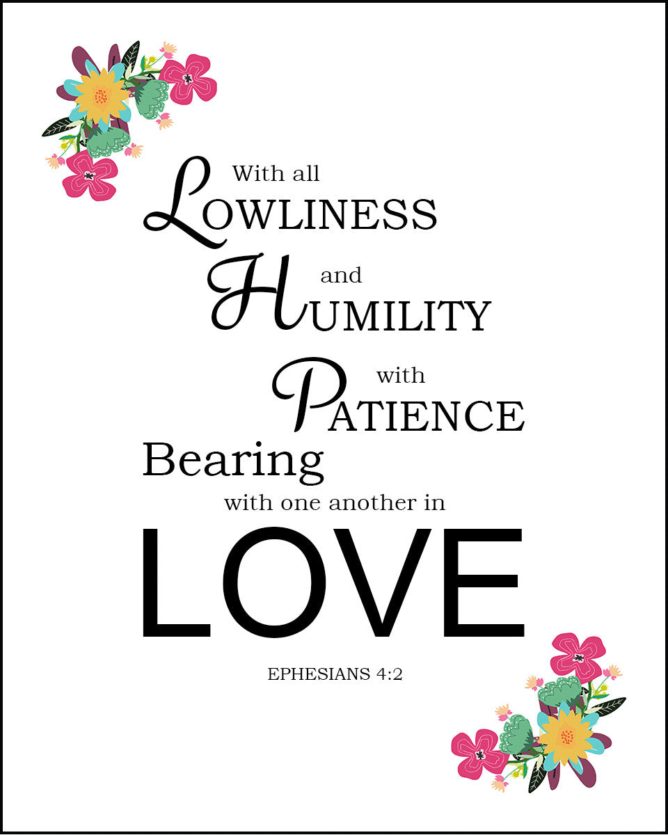 Ephesians 4:2 - In Love - Bible Verses To Go
