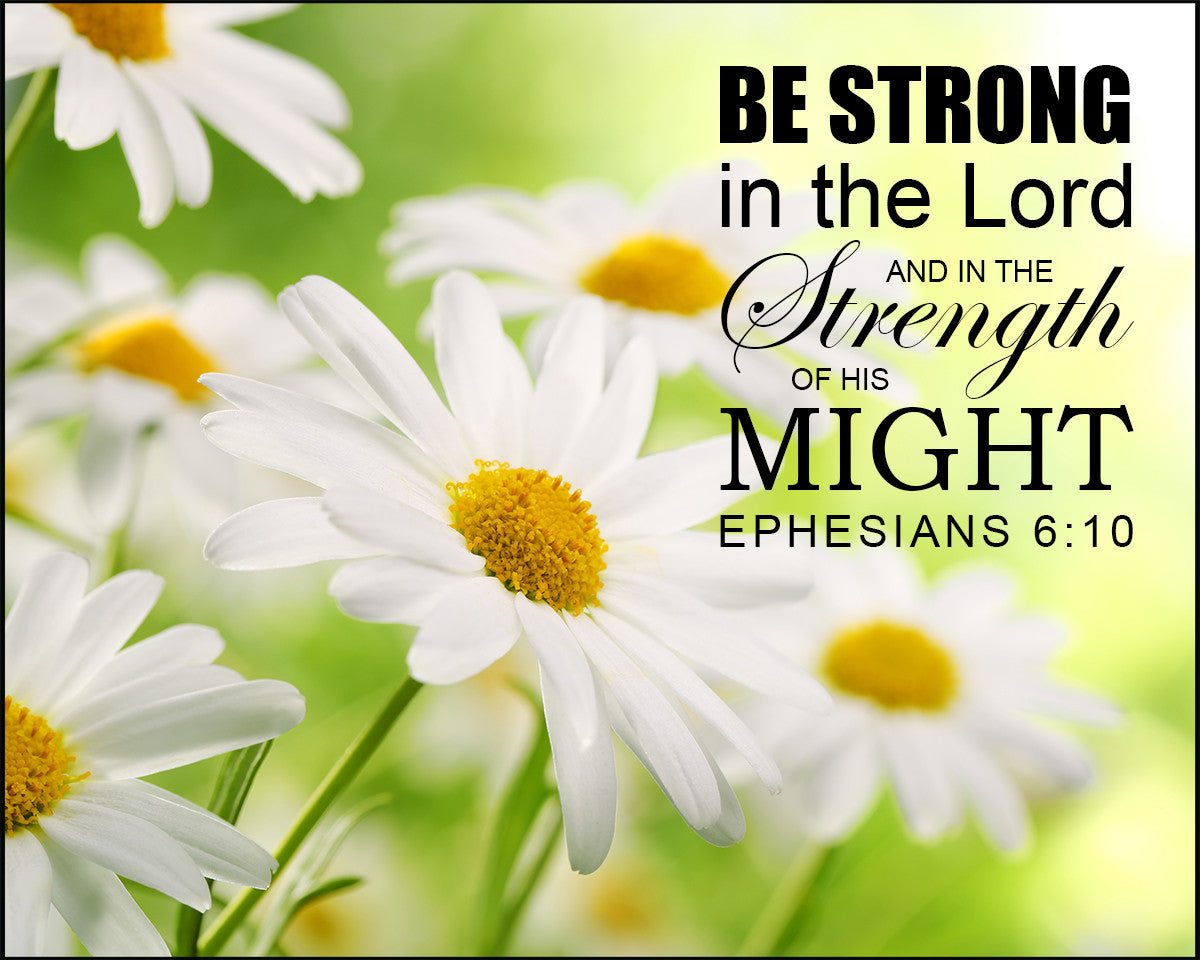 Ephesians 6:10 - Strong in the Lord - Bible Verses To Go