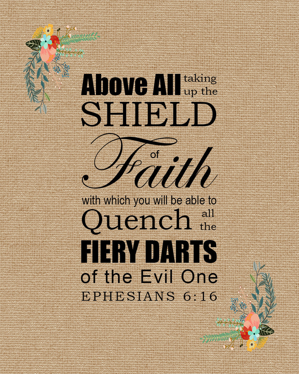 Ephesians 6:16 - Shield of Faith - Bible Verses To Go