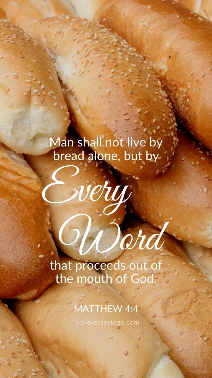 Christian Wallpaper - Every Word Matthew 4:4