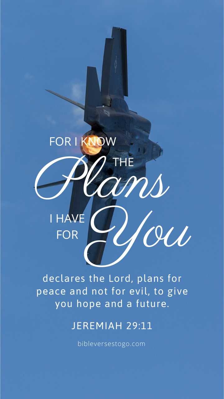 Christian Wallpaper - F-35 Fighter Jeremiah 29:11